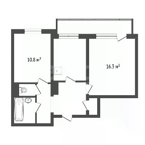 Продается 2-комн. квартира, 46,9 м²