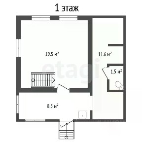 Продается 2-этажный дом, 62,4 м²
