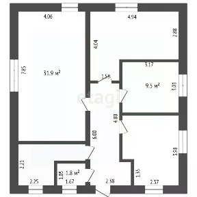 Продается 1-этажный дом, 94,8 м²