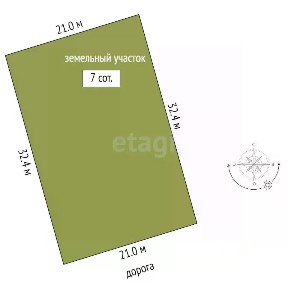 Продается участок, 7 сот.