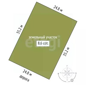 Продается участок, 8,63 сот.