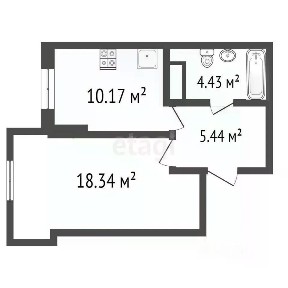 Продается 1-комн. квартира, 38,3 м²