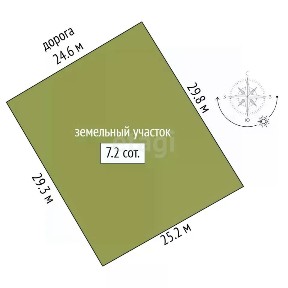 Продается участок, 7,25 сот.