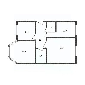 Продается 1-этажный дом, 86,8 м²