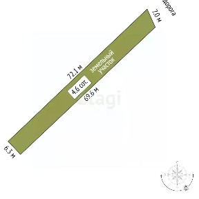 Продается участок, 4,58 сот.