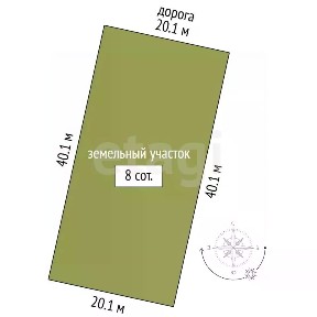 Продается участок, 8 сот.