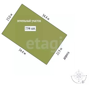 Продается участок, 7,94 сот.