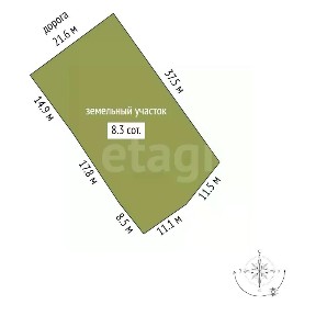 Продается 1-этажный дом, 64,3 м²