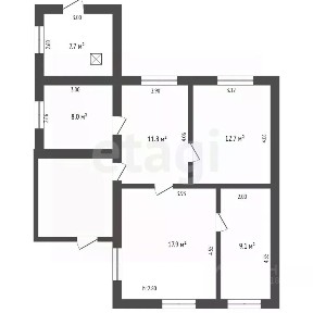 Продается 1-этажный дом, 67,2 м²