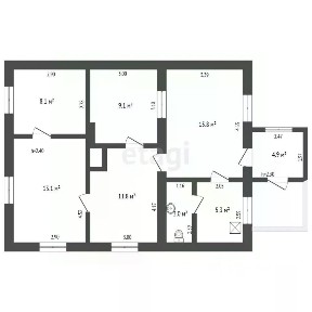 Продается 1-этажный дом, 66 м²