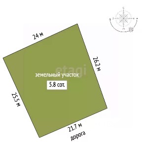 Вологодская область, Череповец, р-н Северный, № 1 Металлург СНТ, 1733
