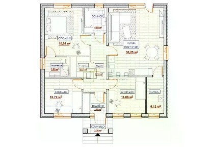 Продается 1-этажный дом, 105 м²