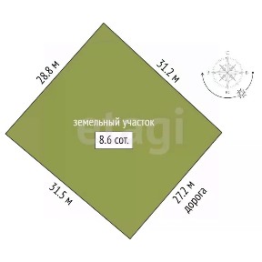 Продается участок, 8,64 сот.