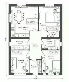 Продается 1-этажный дом, 95 м²