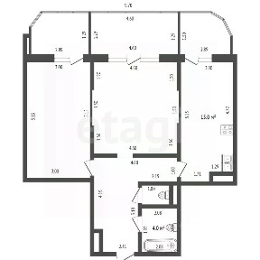 Продается 2-комн. квартира, 66,7 м²