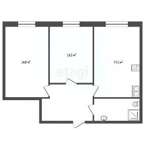 Продается 2-комн. квартира, 69,3 м²