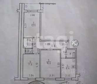 Продается 3-комн. квартира, 65,8 м²