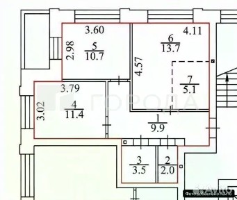 Продается 3-комн. квартира, 56,3 м²