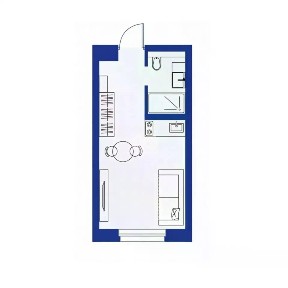 Продаются 1-комн. апартаменты, 22,4 м²