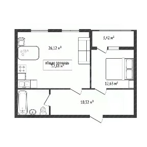 Продается 2-комн. квартира, 52 м²