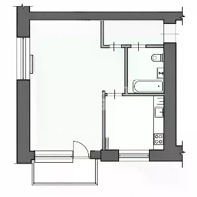 Продается 1-комн. квартира, 31,6 м²