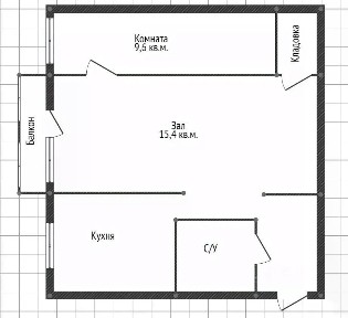 Продается 2-комн. квартира, 41,6 м²