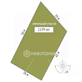 Продается 1-этажный дом, 92,7 м²