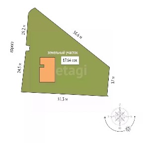 Продается 1-этажный дом, 93 м²