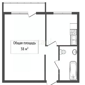 Продается 1-комн. квартира, 38 м²
