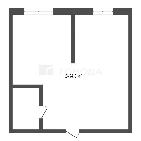 Продается 1-комн. квартира, 34,8 м²