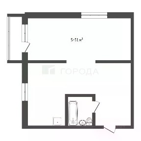 Продается 1-комн. квартира, 31 м²