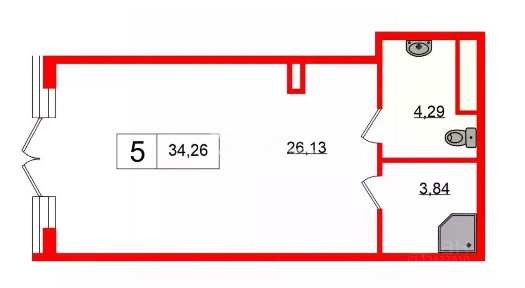 Сдается помещение свободного назначения, 35,1 м²