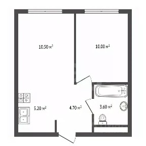 Продается 1-комн. квартира, 34 м²