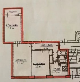 Сдается 3-комн. квартира, 60 м²