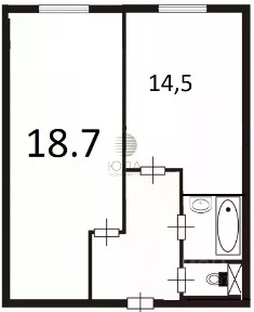 Сдается 1-комн. квартира, 40 м²