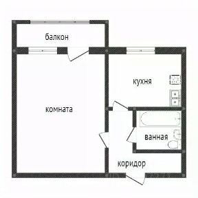 Сдается 1-комн. квартира, 29 м²