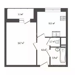 Продается 1-комн. квартира, 37 м²