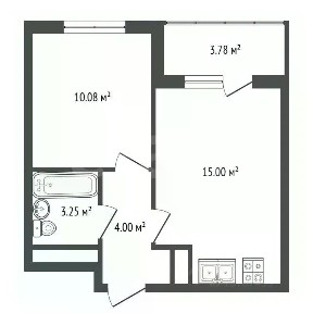 Продается 1-комн. квартира, 31,7 м²