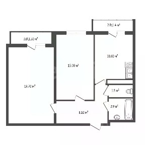 Продается 2-комн. квартира, 58,2 м²