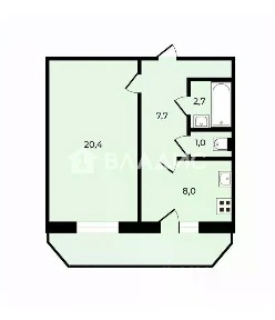 Продается 1-комн. квартира, 34 м²