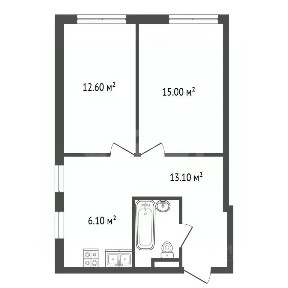Продаются 2-комн. апартаменты, 49,7 м²