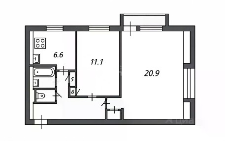 Продается 2-комн. квартира, 50,1 м²