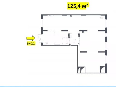 Сдается помещение свободного назначения, 124,5 м²