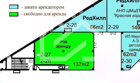 Сдается торговая площадь, 137 м²