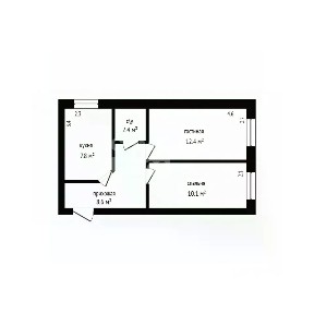 Продается 2-комн. квартира, 42 м²
