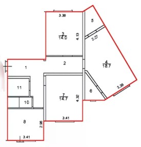 Продается 3-комн. квартира, 82,9 м²