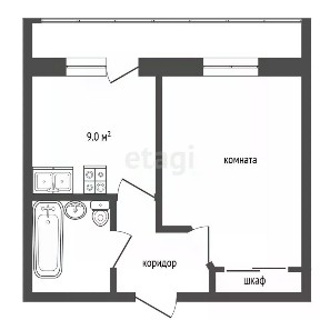 Продается 1-комн. квартира, 34,7 м²