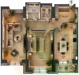 Продается 2-комн. квартира, 62,76 м²