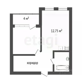 Продается 1-комн. квартира, 43,9 м²