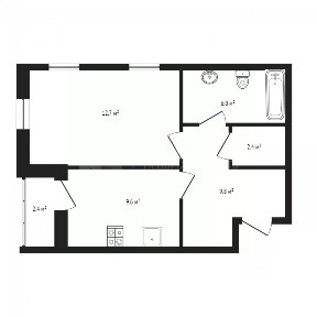 Продается 1-комн. квартира, 43,5 м²